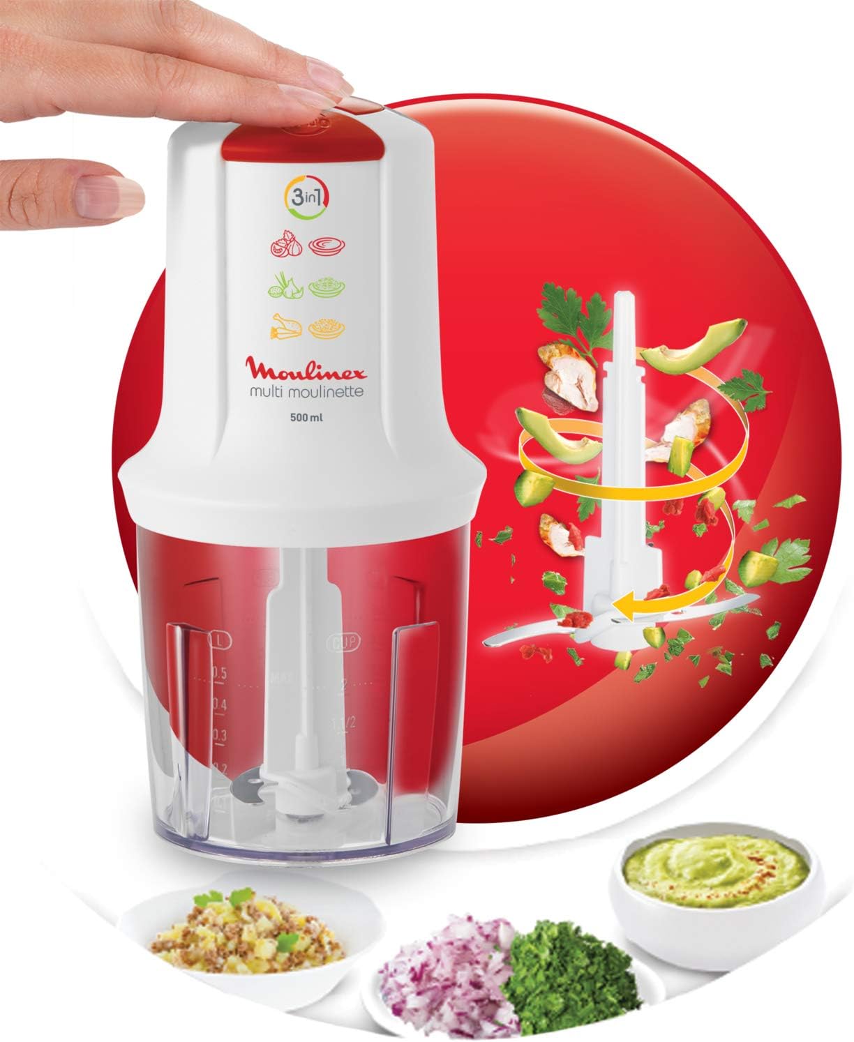 Multi Moulinette 3 en 1 Moulinex