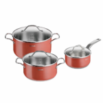 Tefal Sensation Set de Cuisine 6 Pcs en Acier Avec Bords Verseurs