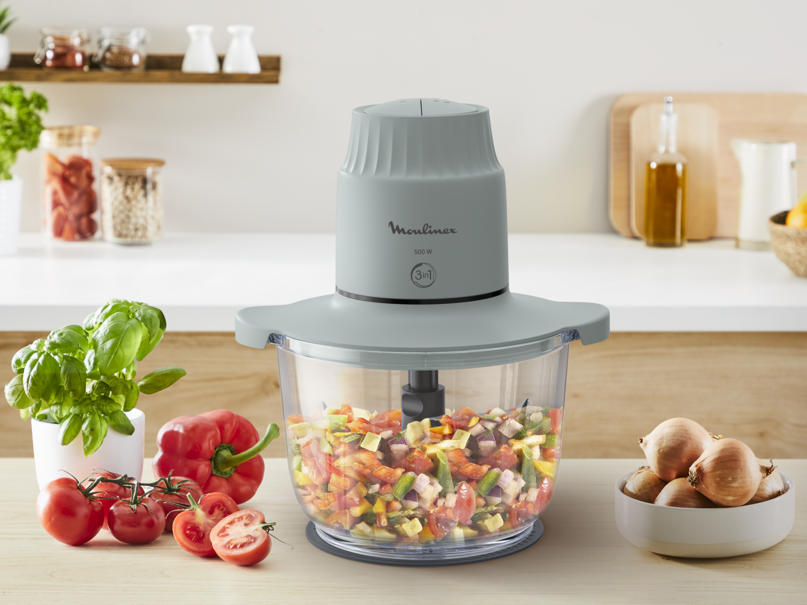 Hachoir Moulinex Choppeo bol verre 1L