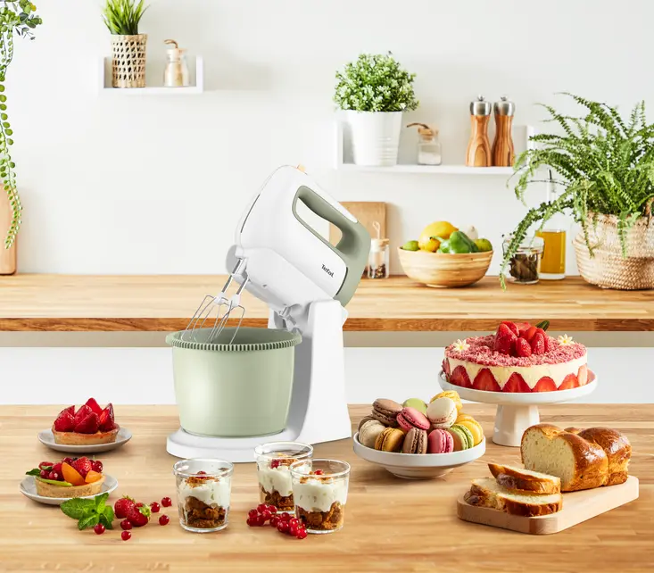 Batteur avec bol Tefal PrepMix 500W Beige Lichen